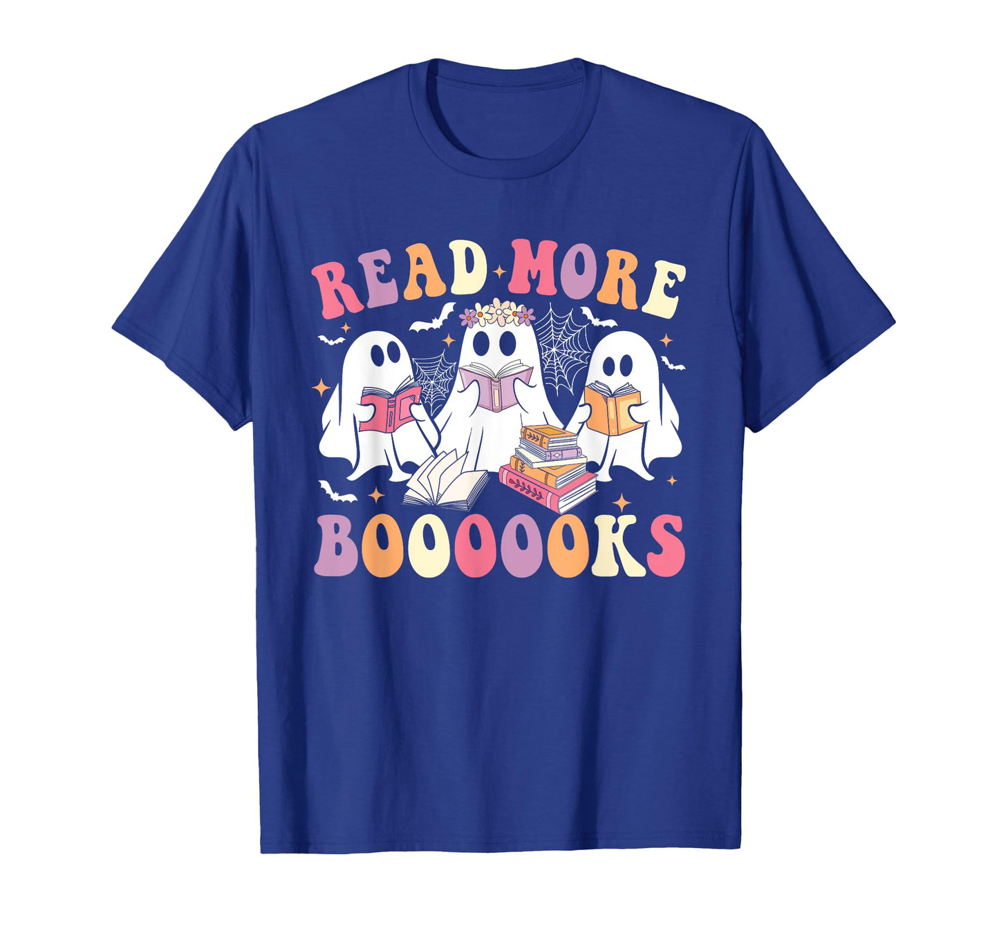 Cute Ghost Book Read More Books Funny Teachers Halloween T-Shirt