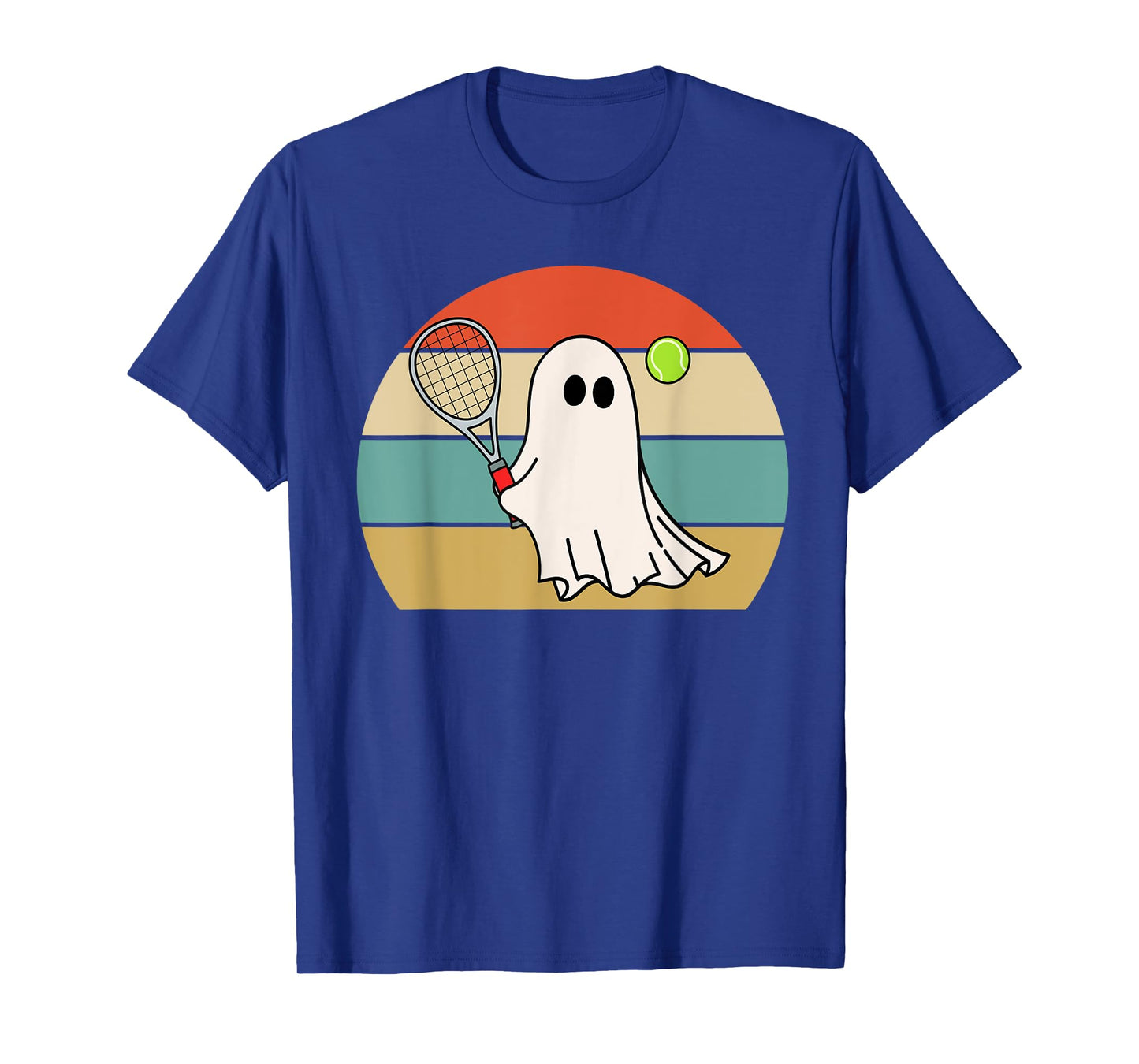 Funny Ghost Playing Tennis Lover For Men Women, Halloween T-Shirt