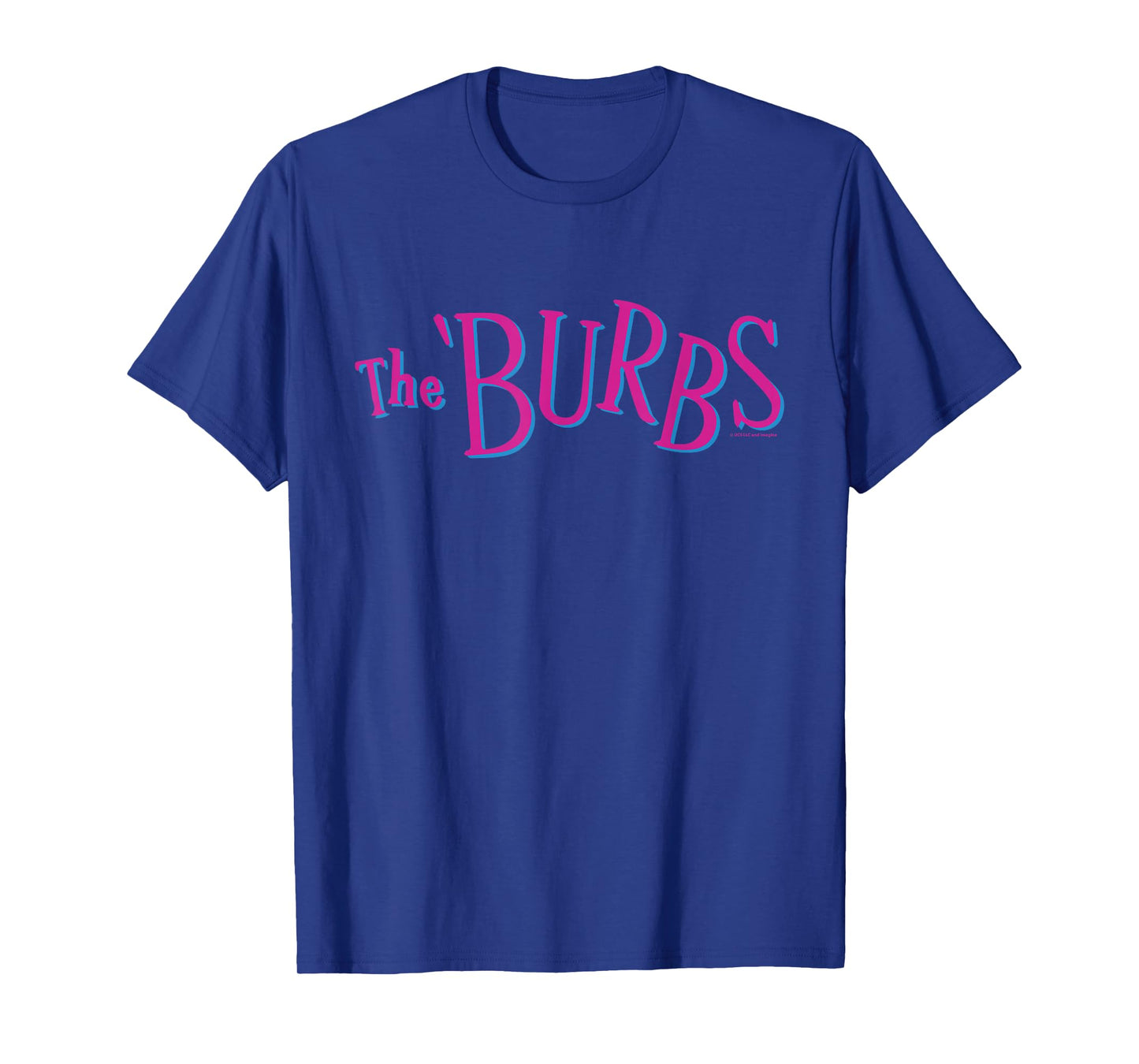 The ’Burbs Pink and Blue Retro Logo T-Shirt