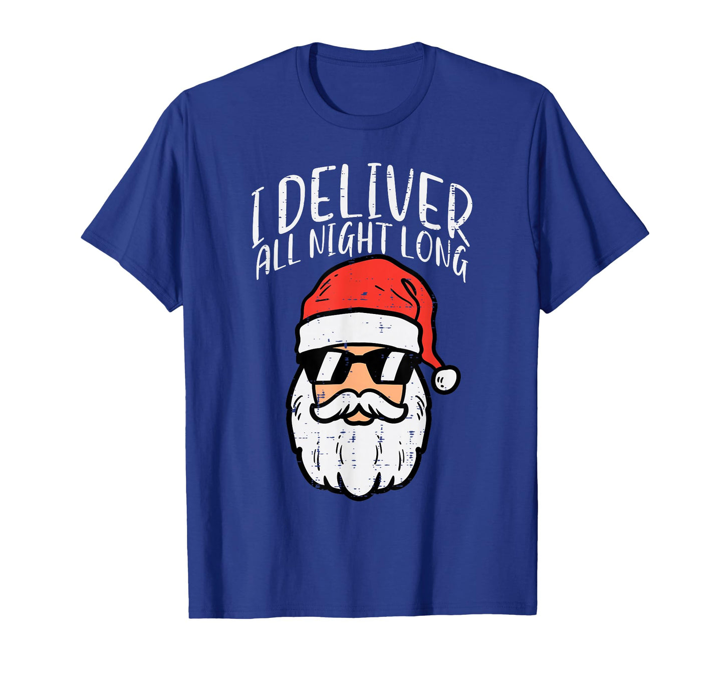 Santa I Deliver All Night Funny Christmas Xmas Adult Naughty T-Shirt