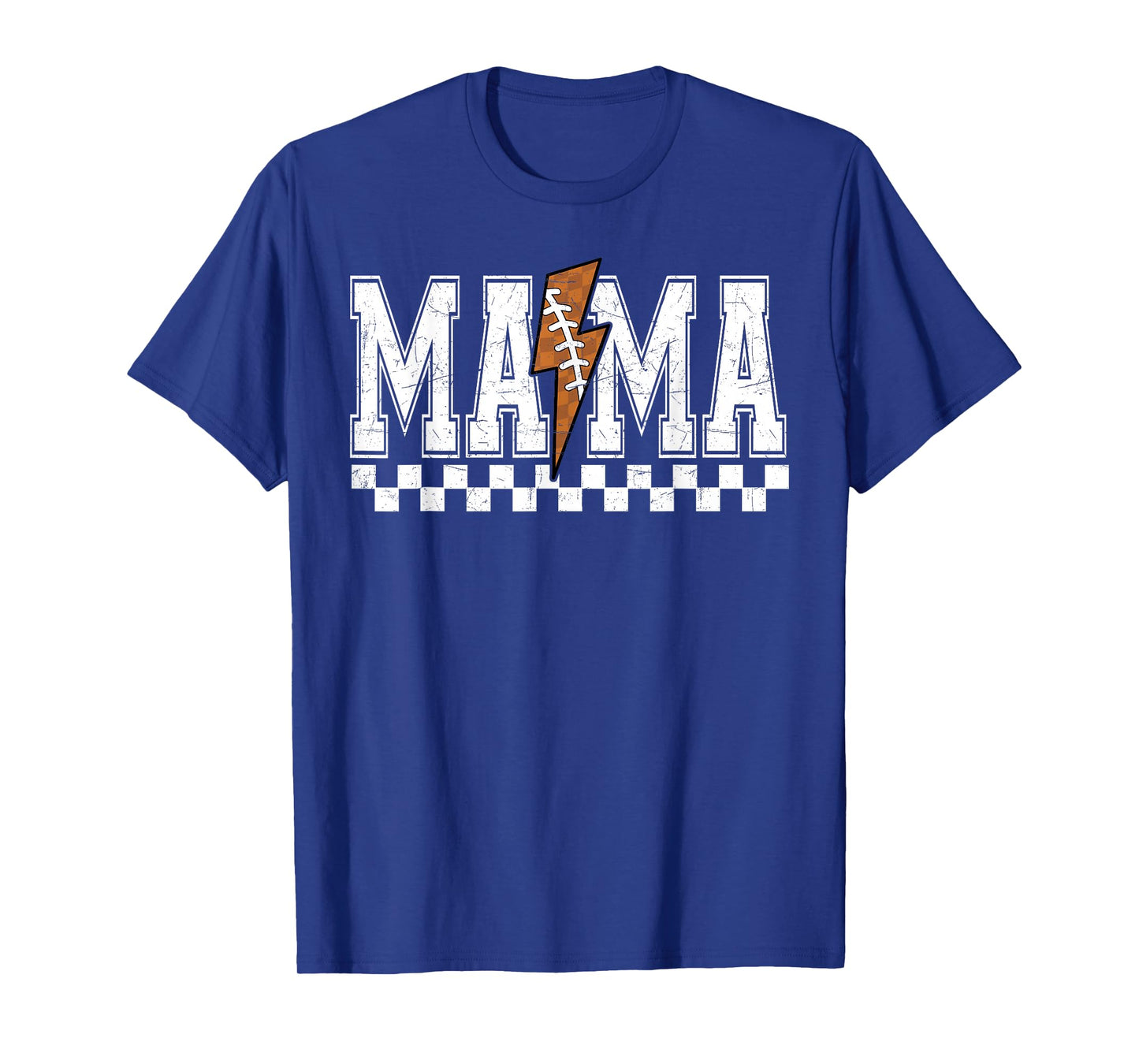 Football Mama Fall Lightning Bolt Football Mom Game Day T-Shirt