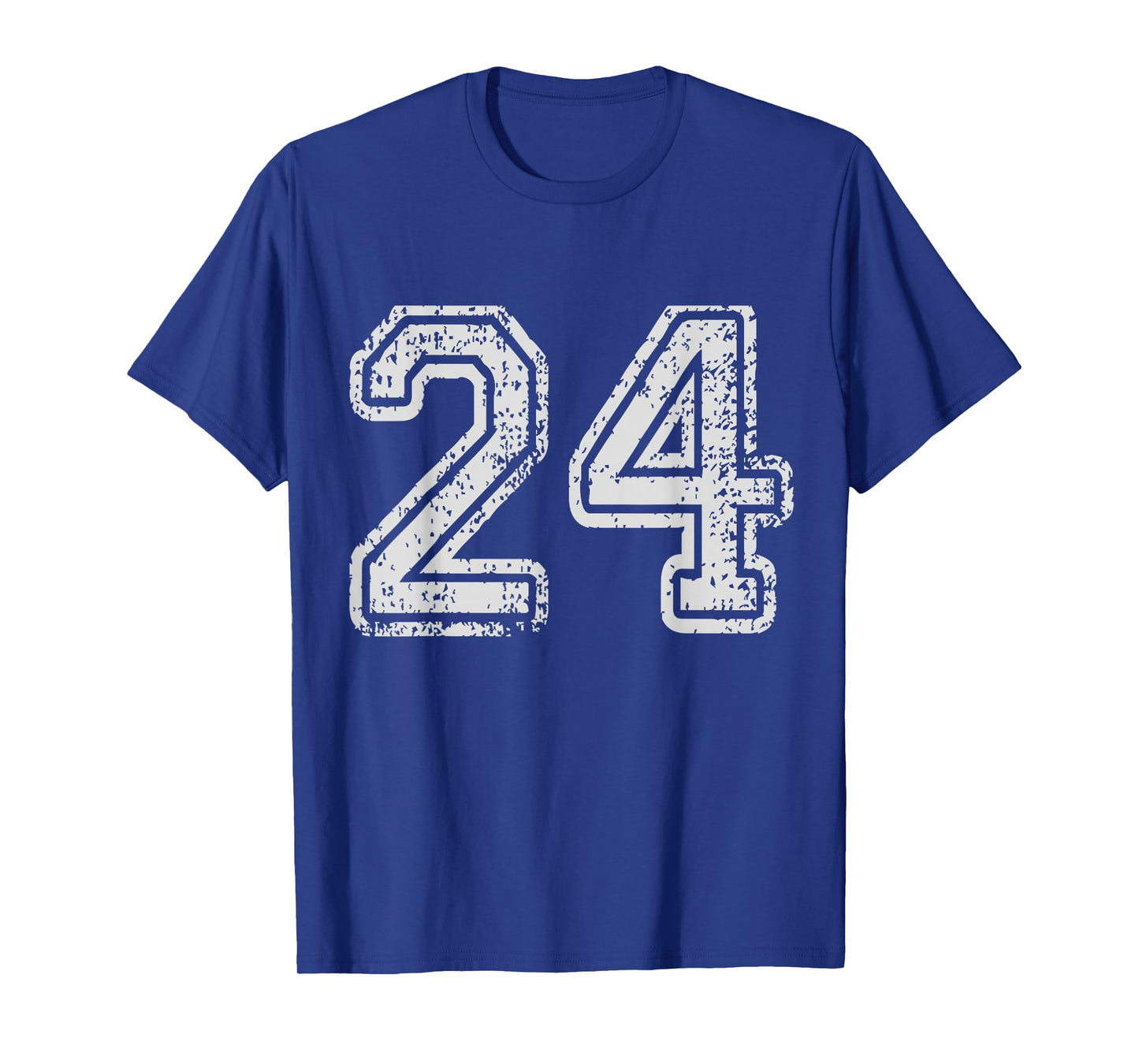 Team Jersey Uniforms Number 24 School Sports 24th Birthday T-Shirt