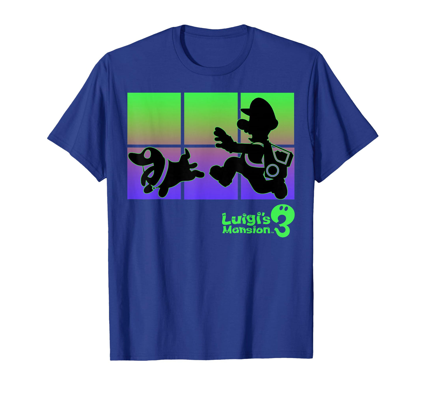 Luigi's Mansion 3 Luigi And Polterpup Silhouette T-Shirt