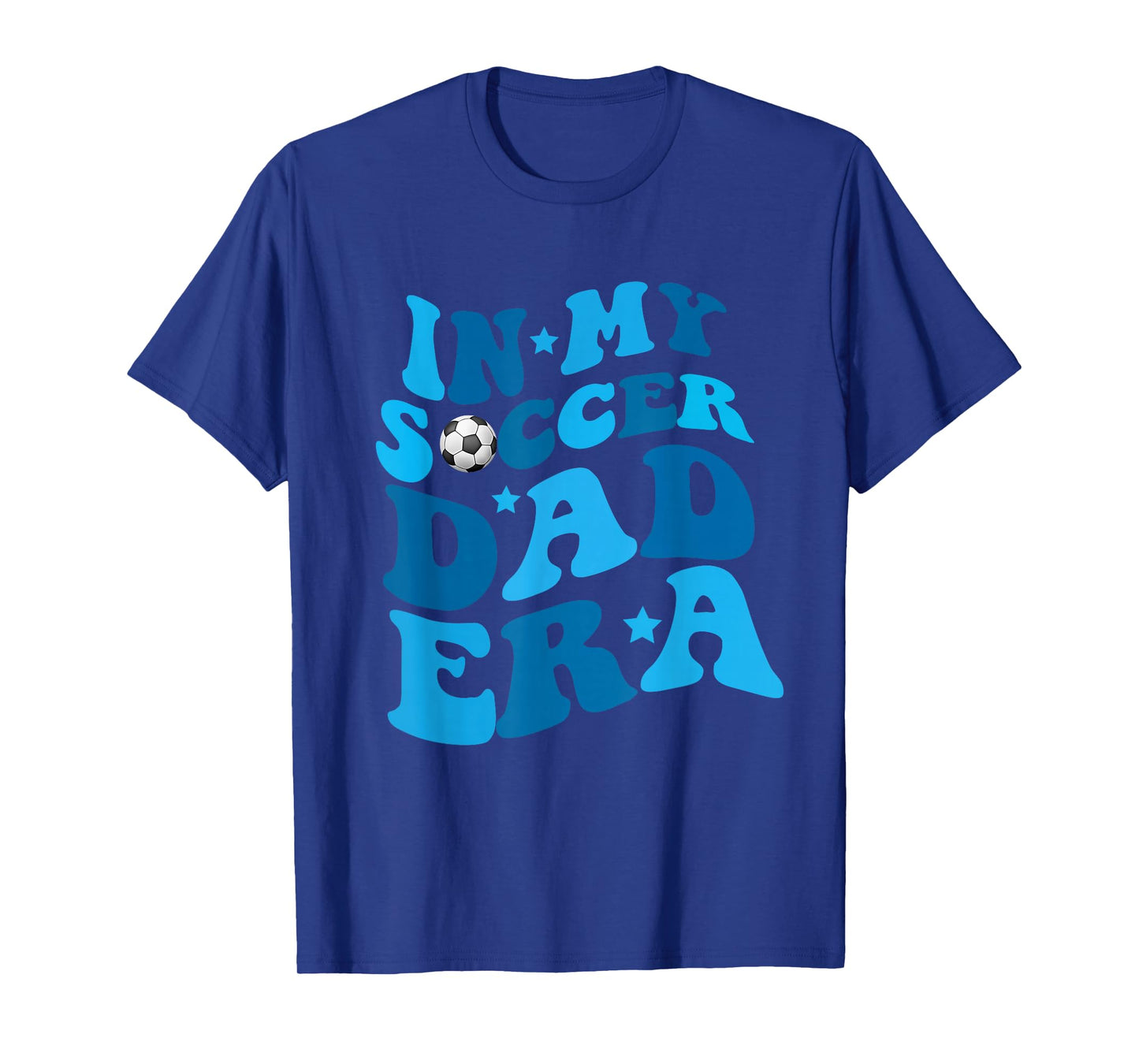 Funny in My Soccer Dad Era Father Boy Groovy Retro Player T-Shirt