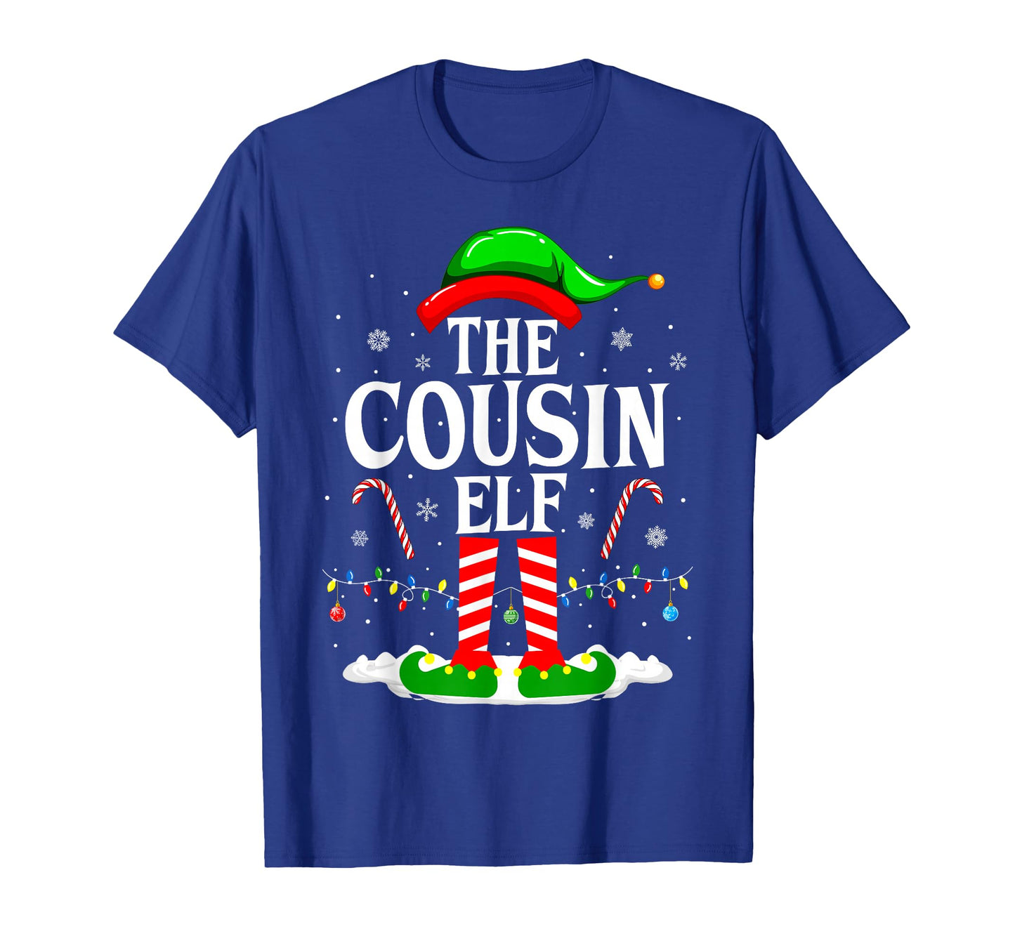 The Cousin Elf Funny Xmas Elf Matching Family Christmas T-Shirt