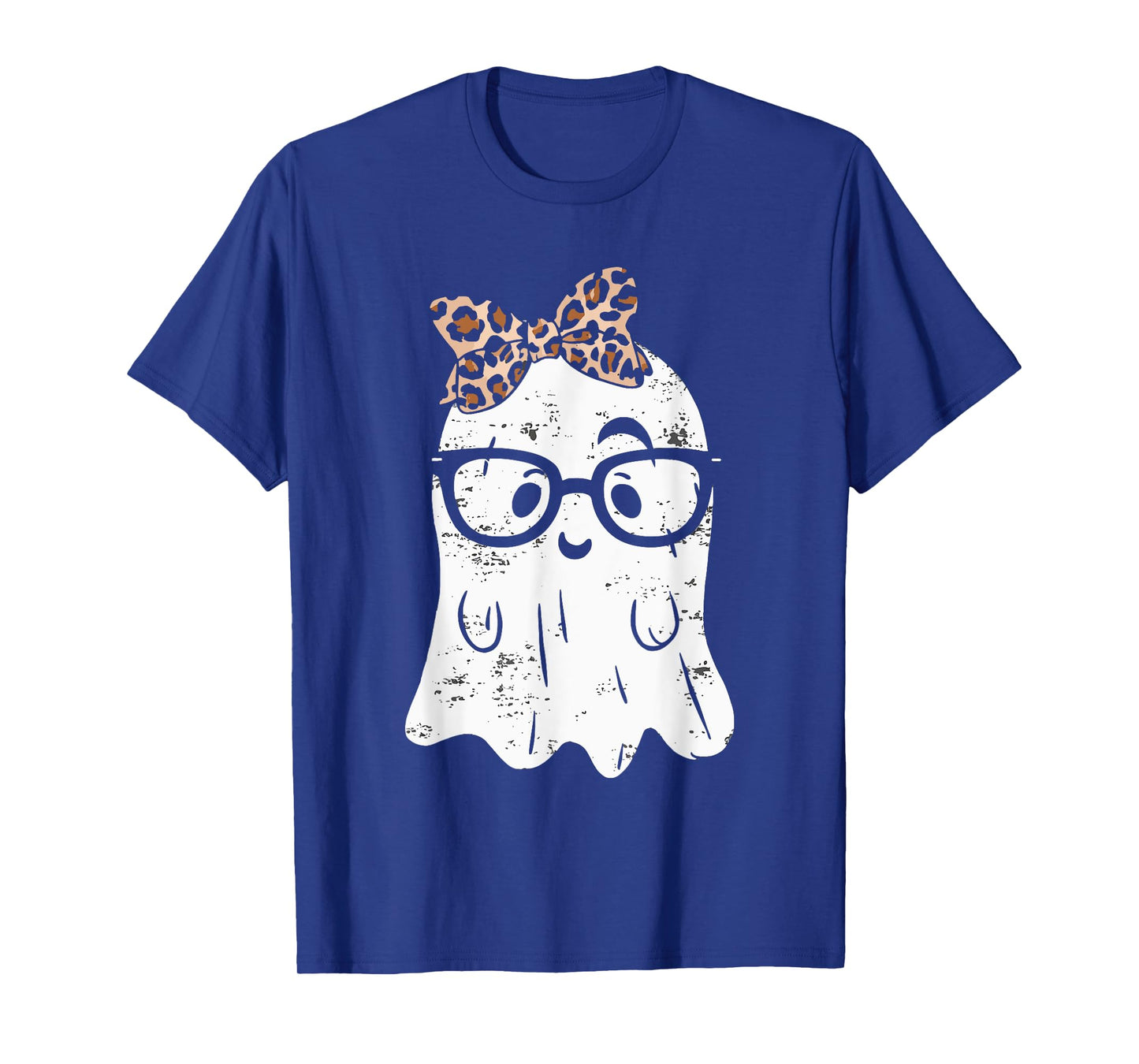 Ghost Eyeglass Girl Halloween Girly Ghost T-Shirt