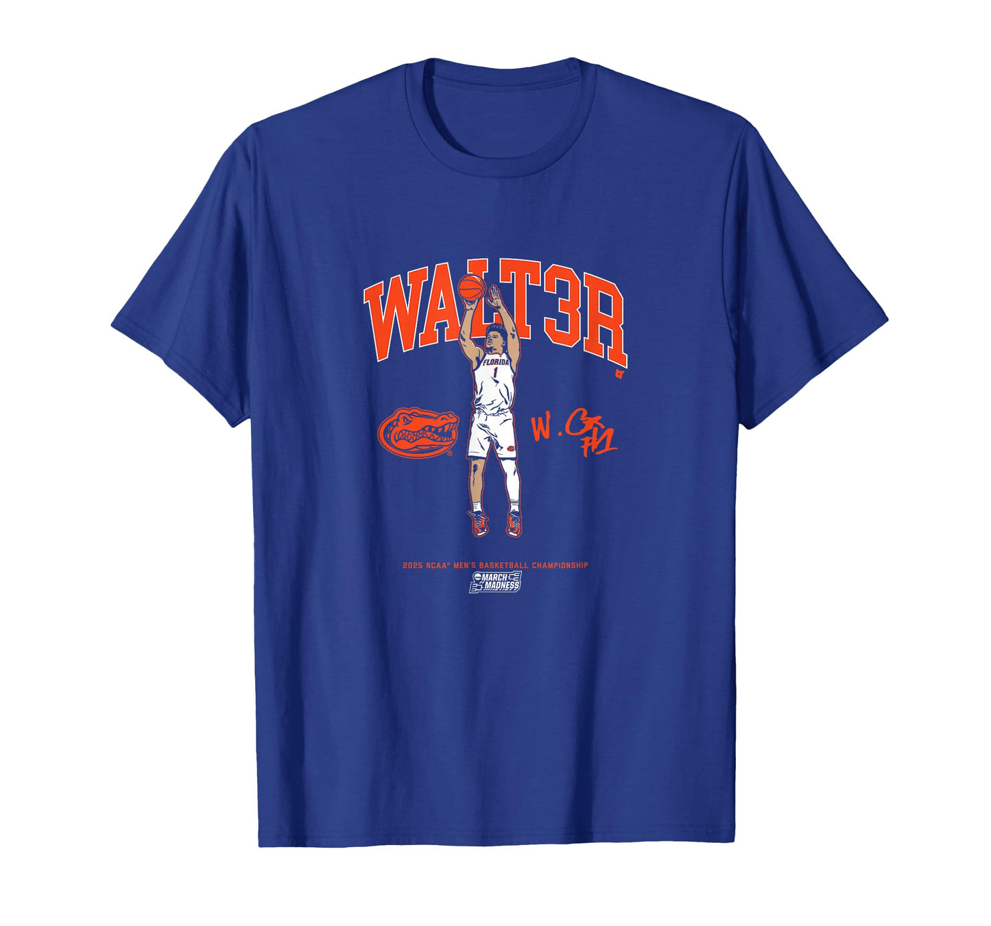 Walter Clayton Jr. - WALT3R - Florida Basketball - NCAA T-Shirt
