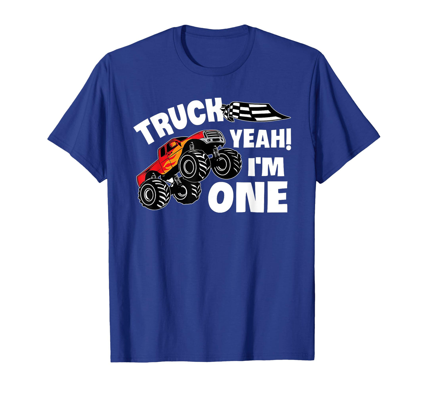 Truck Yeah I'm One Year Old 1st Birthday Monster Truck T-Shirt