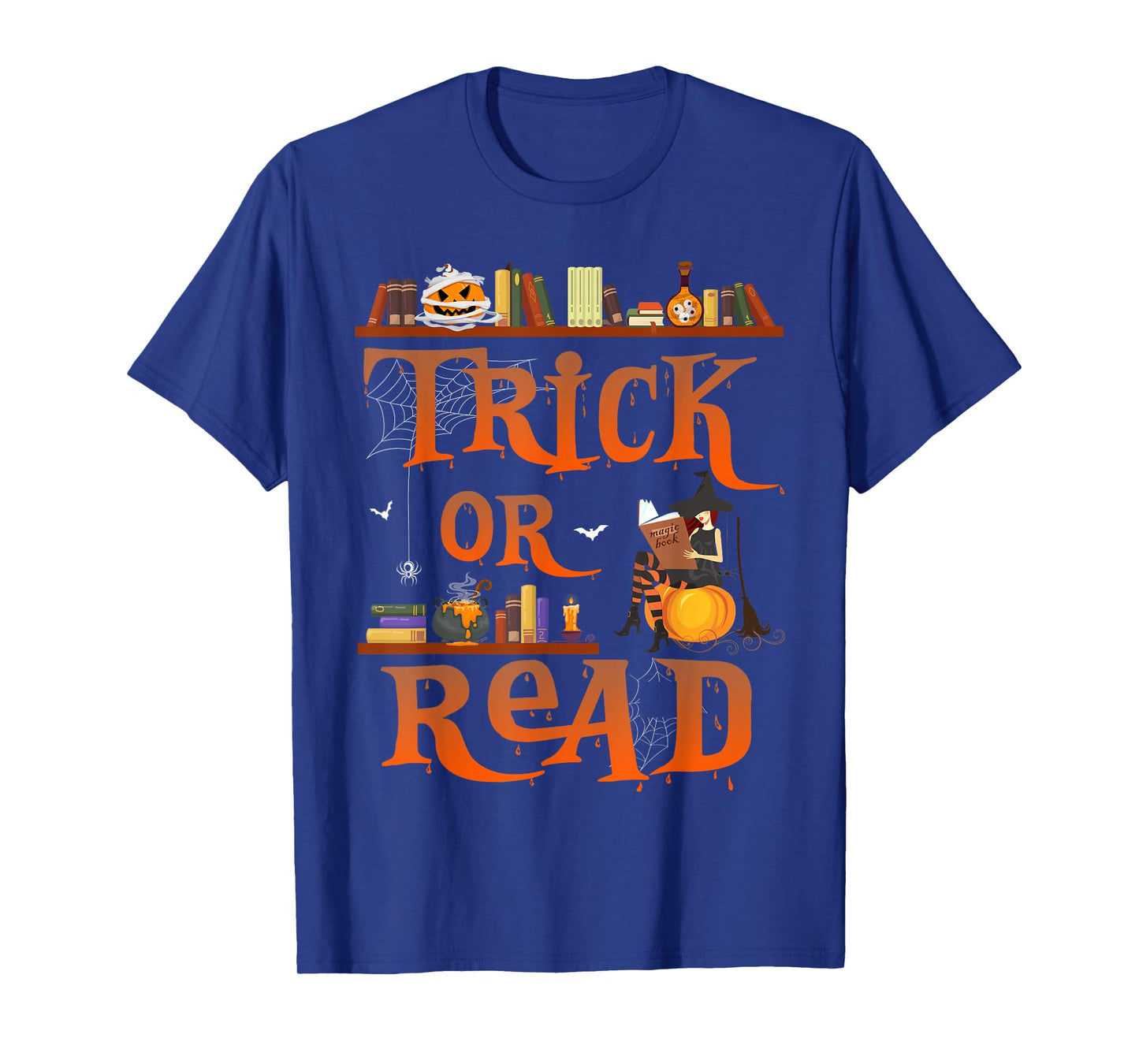 Librarian Trick or Read Library Event Halloween Book Lovers T-Shirt