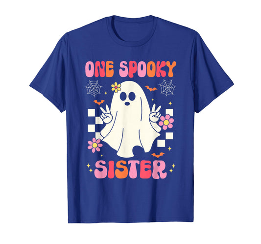 One Spooky Sister Matching Family Halloween Costumes T-Shirt