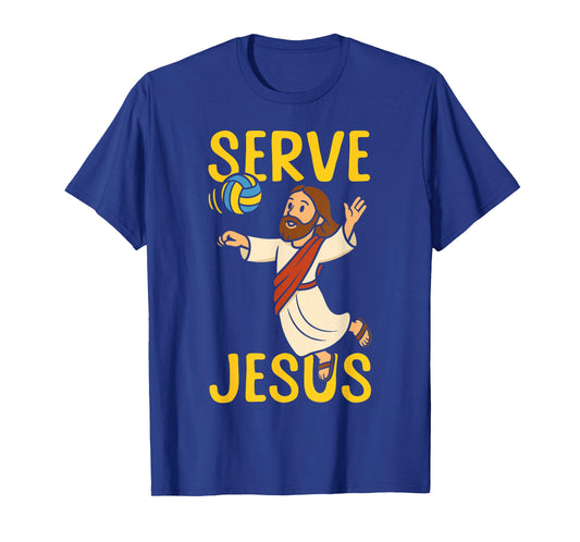 Volleyball Player Team Jesus Serve Jesus T-Shirt