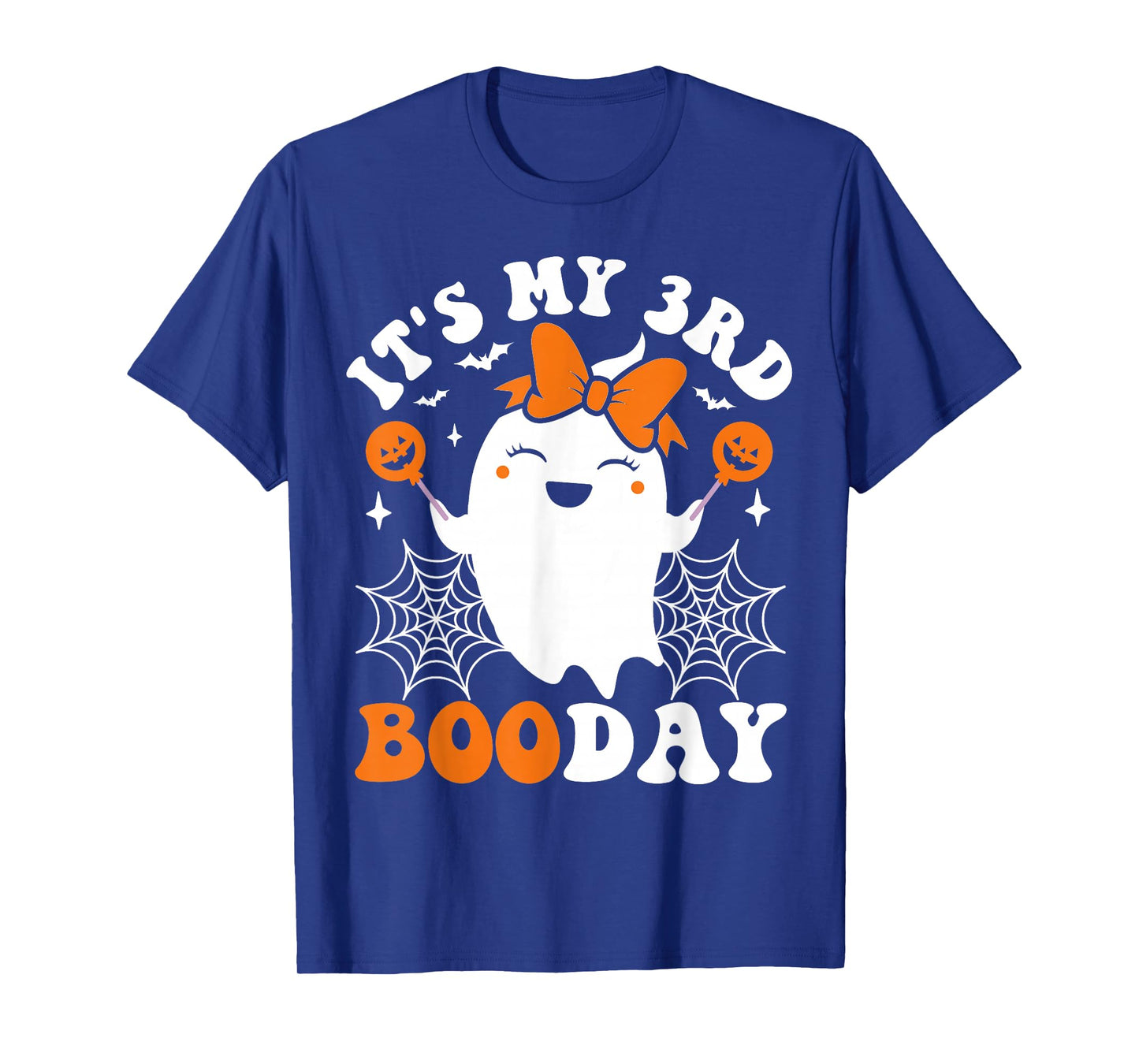 It's My 3rd Boo Day, Funny Halloween Ghost 3rd Birthday Girl T-Shirt