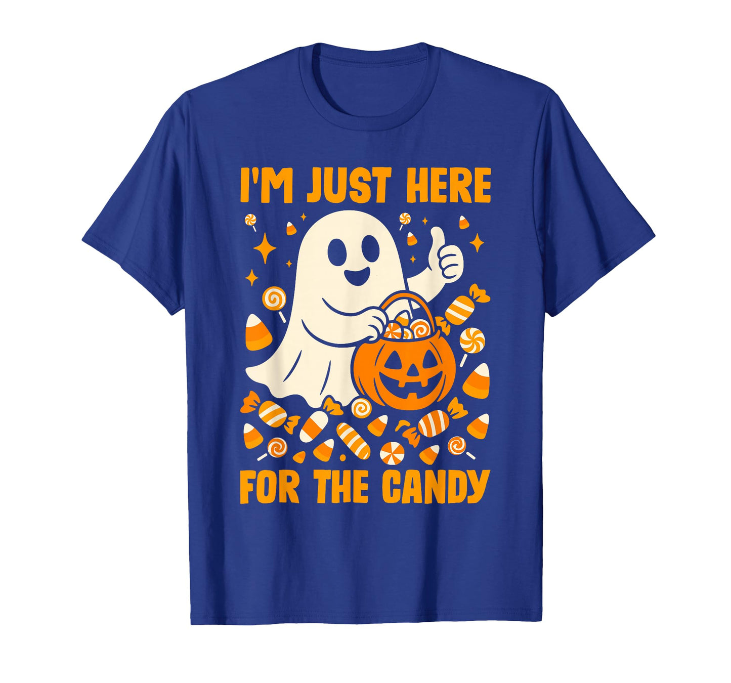 I'm Just Here for The Candy Halloween Pun Lollipop T-Shirt