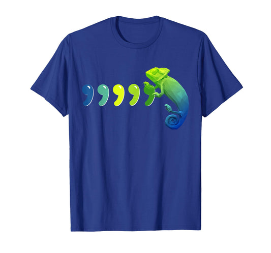 Comma Chameleon Shirt Funny 80s Throwback Retro T-Shirt Gift T-Shirt