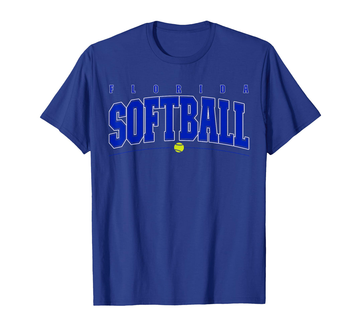 Florida Softball Vintage Mens Kids Team Retro Softball Fan T-Shirt