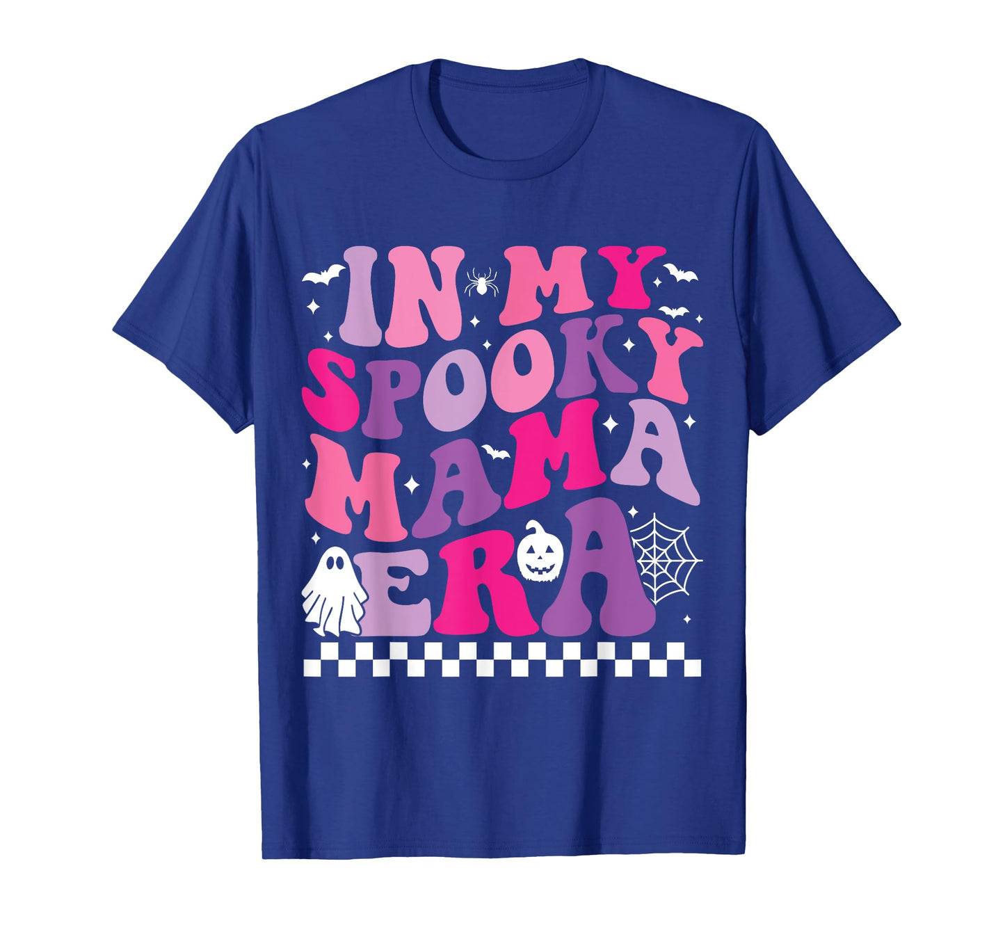 Groovy In My Spooky Mama Era Funny Halloween Mom Ghost T-Shirt