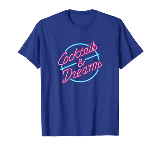 Ladies Designer t-Shirt Cocktails & Dreams Shirt T-Shirt