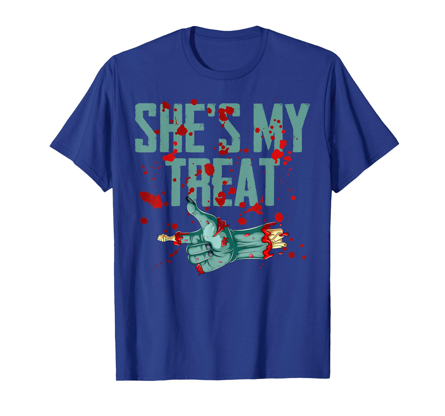 He's My Trick She's My Treat Halloween Zombie Matching T-Shirt