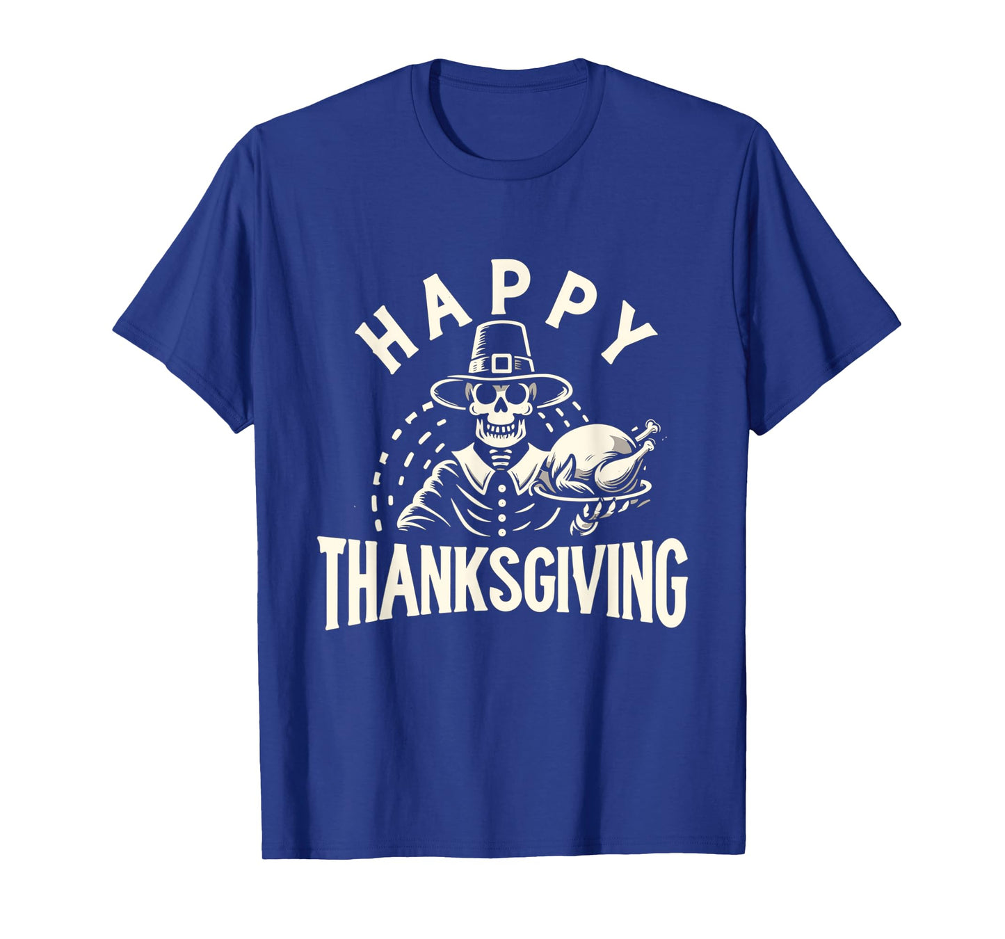 Happy Thanksgiving Skeleton and Turkey T-Shirt