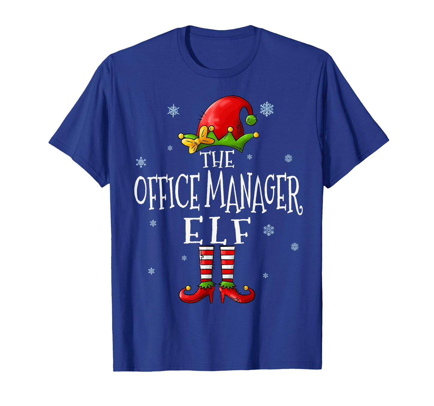 The Office Manager Elf Squad Funny Groupe Matching Christmas T-Shirt