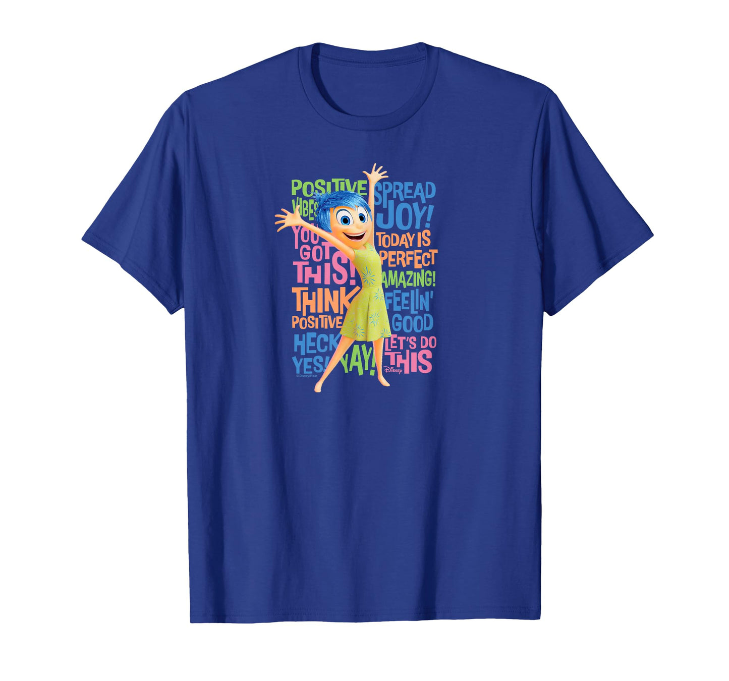 Inside Out 2 - Joy Character Positive Words T-Shirt