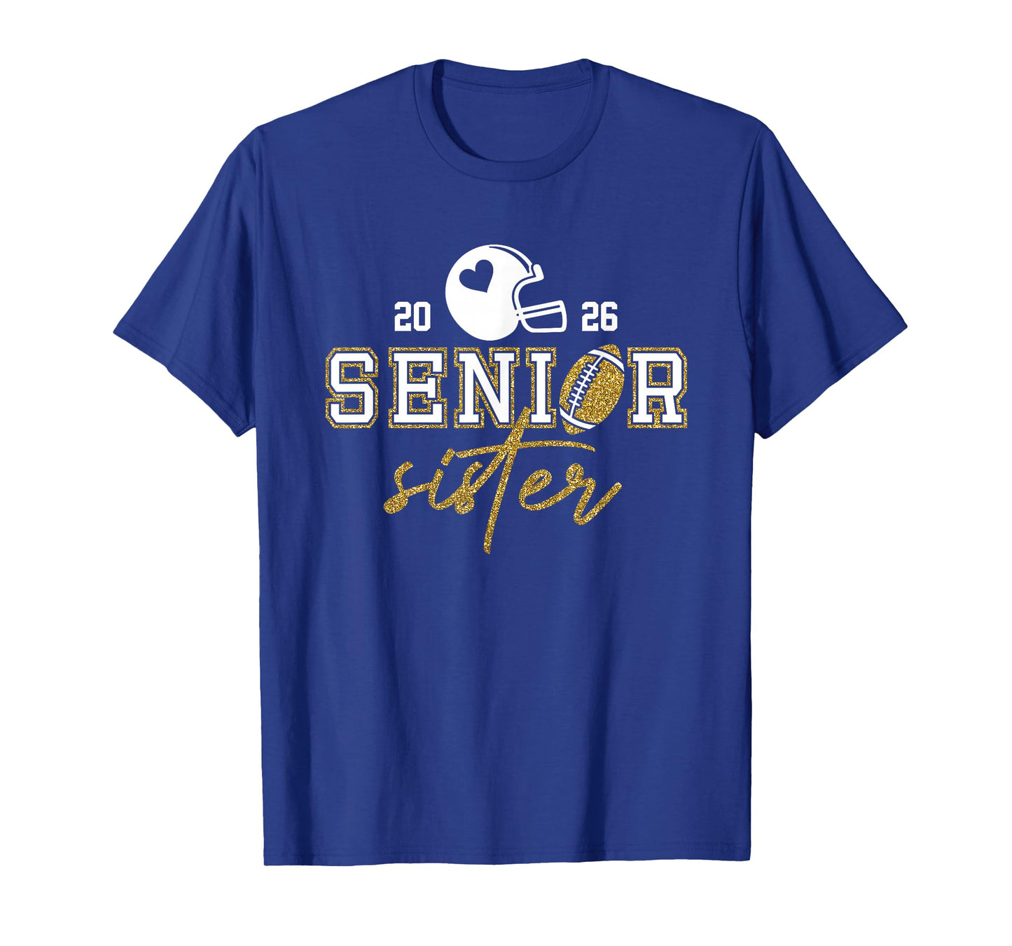 American Football Sister Senior Class of 2026 Family T-Shirt