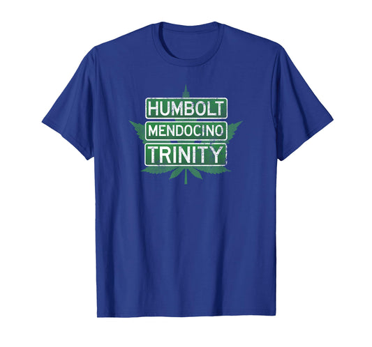 Humbolt Mendocino Trinity T-Shirt | Distressed Style T-Shirt T-Shirt