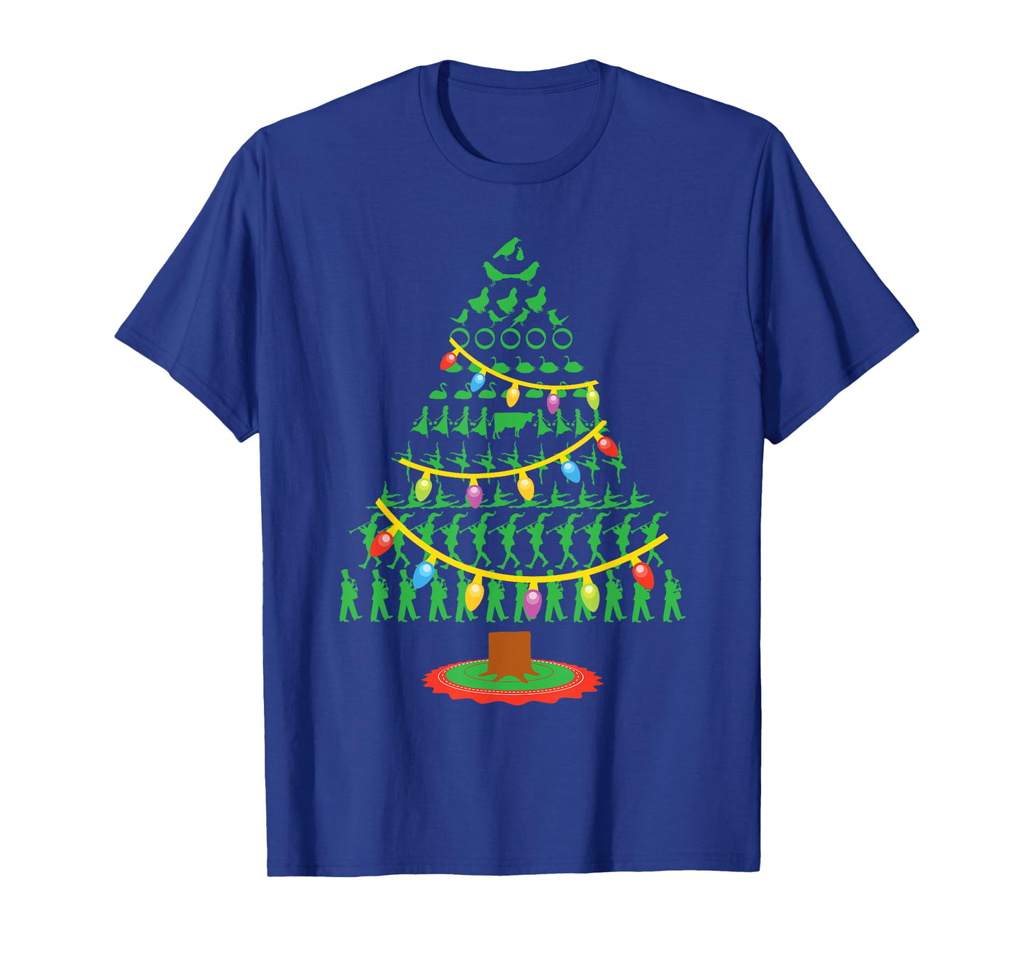 Twelve Days of Christmas Tree T Shirt T-Shirt