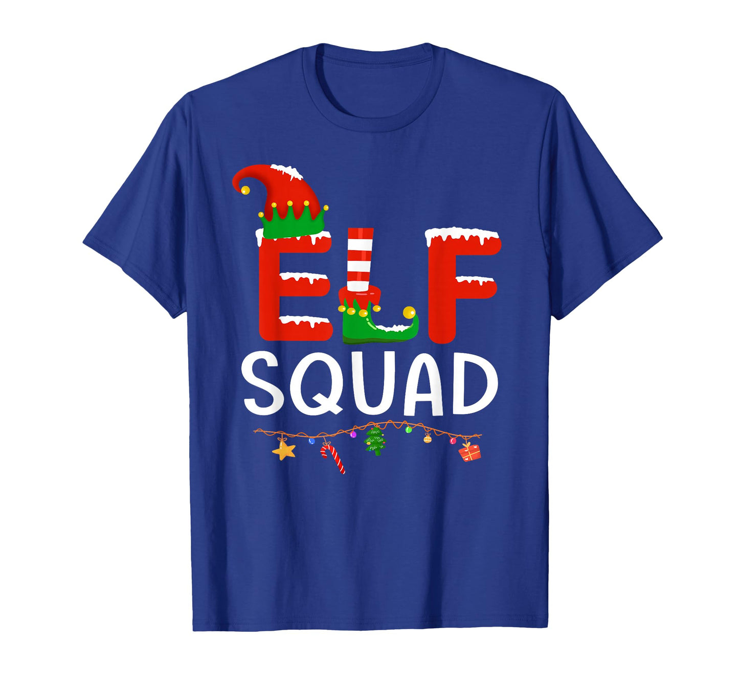 Elf Family Christmas Matching Pajamas Men Women Elf Squad T-Shirt