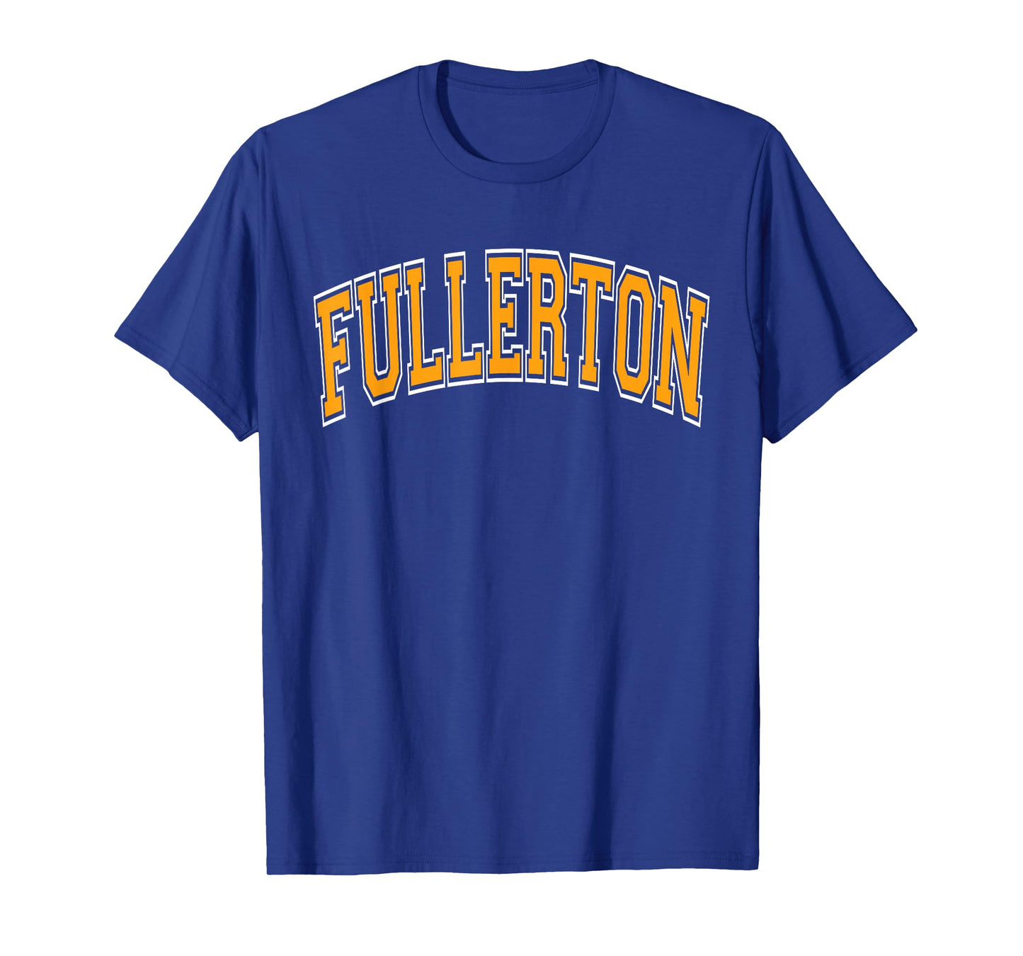 Fullerton Arched Style Orange Text T-Shirt