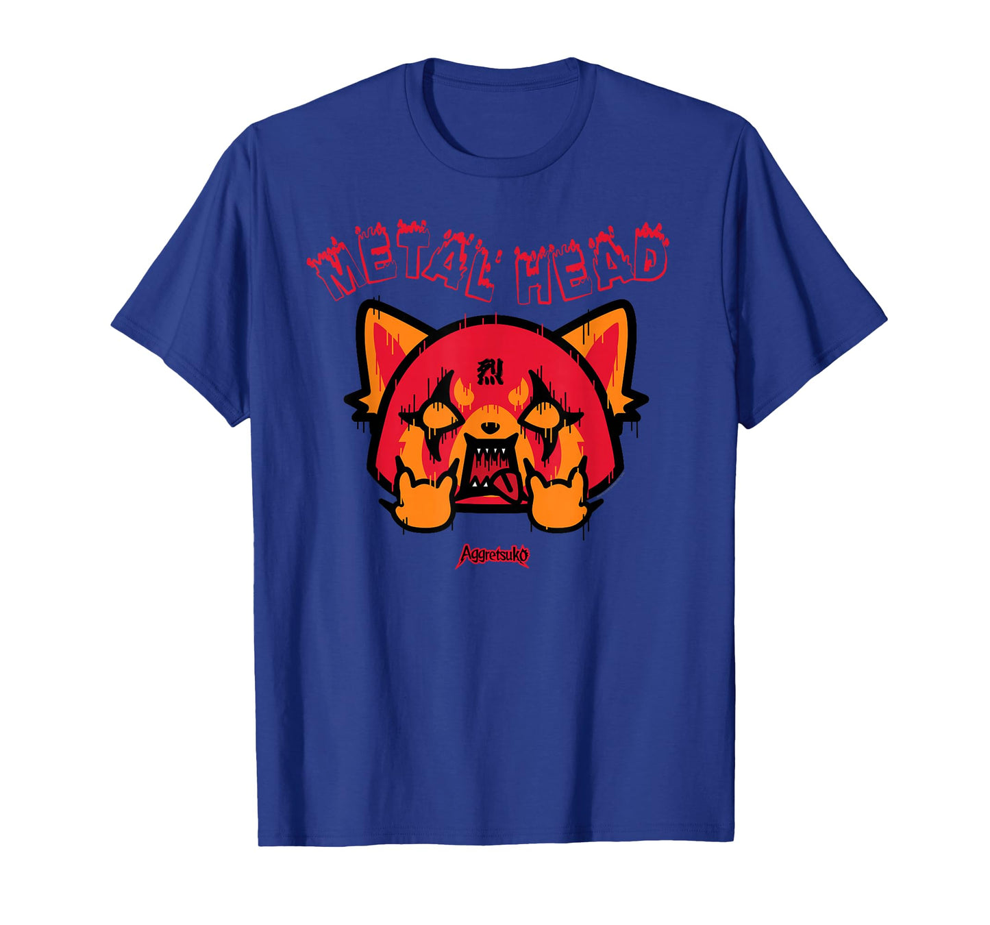Aggretsuko Rage Metal Head Tee Shirt T-Shirt