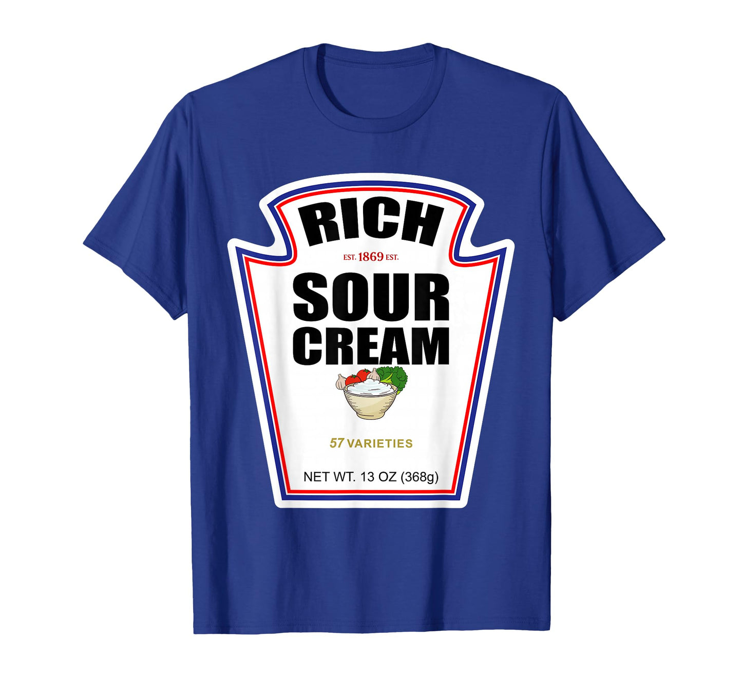 Halloween Matching Costume Rich Sour Cream Bottle Label T-Shirt