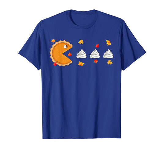 Pumpkin Pie Eating Creams Thanksgiving Food Lover Kids T-Shirt