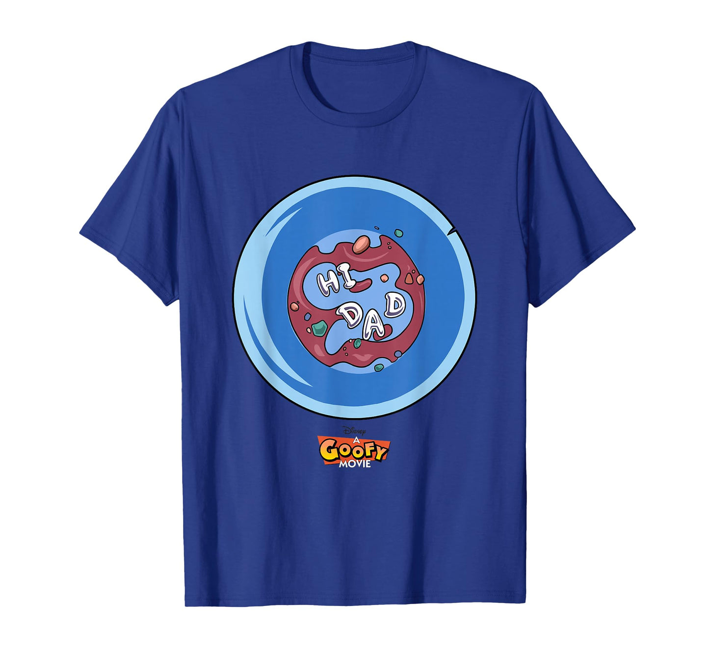 Disney A Goofy Movie Father's Day Hi Dad Big Chest Poster T-Shirt