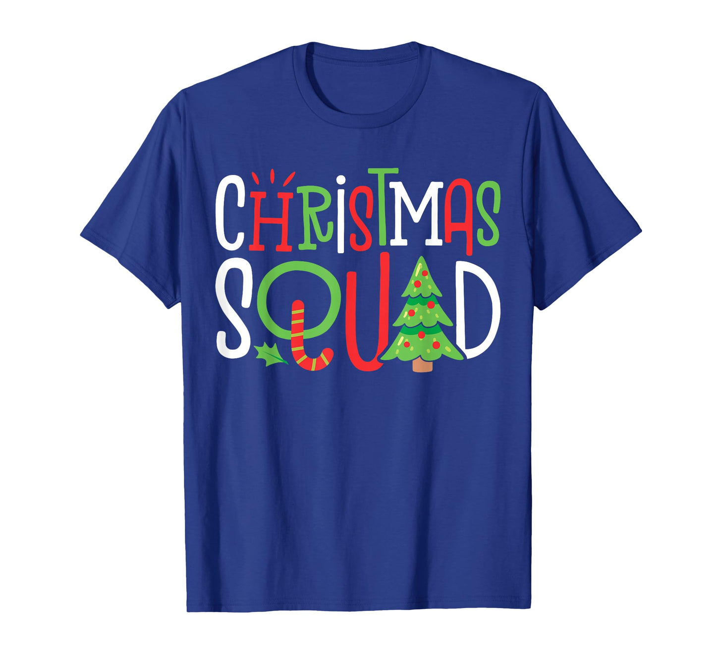 Christmas Squad Funny Xmas Tree Family Matching Pajamas Boys Short Sleeve T-Shirt