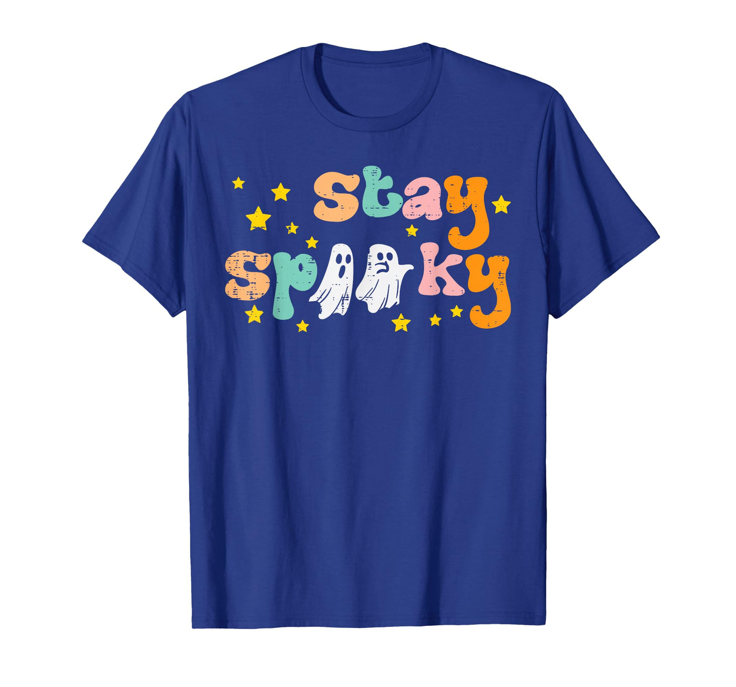 Spooky Ghosts Retro Vintage Halloween Costume Men Women Kids T-Shirt