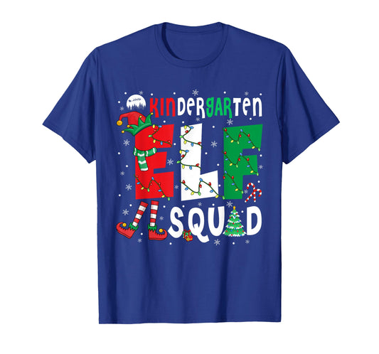 Kindergarten Elf Squad Christmas Elf Costume Student Teacher Men Women Kids T-Shirt