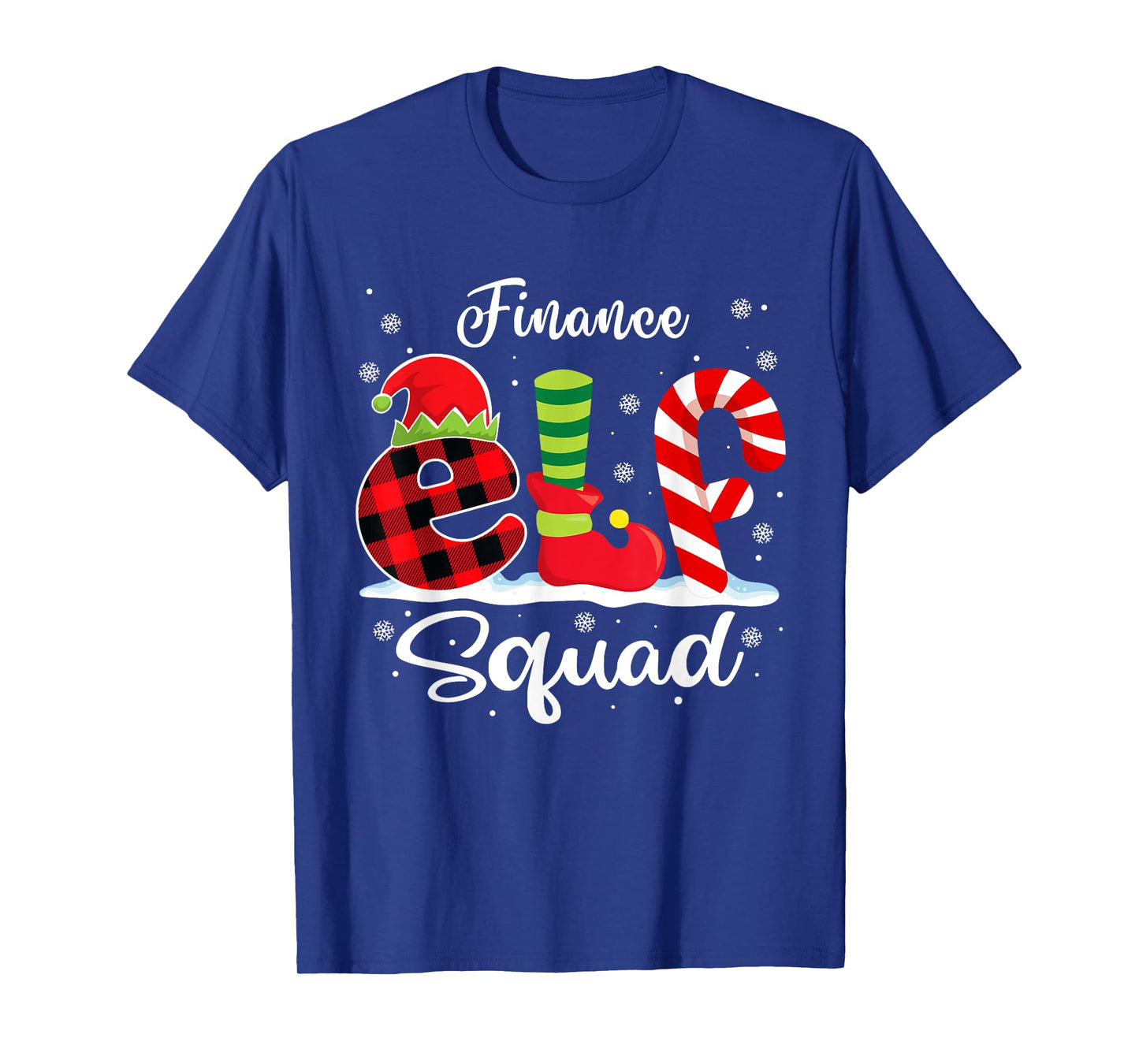 Finance Elf Squad Christmas Finance Analyst Matching T-Shirt