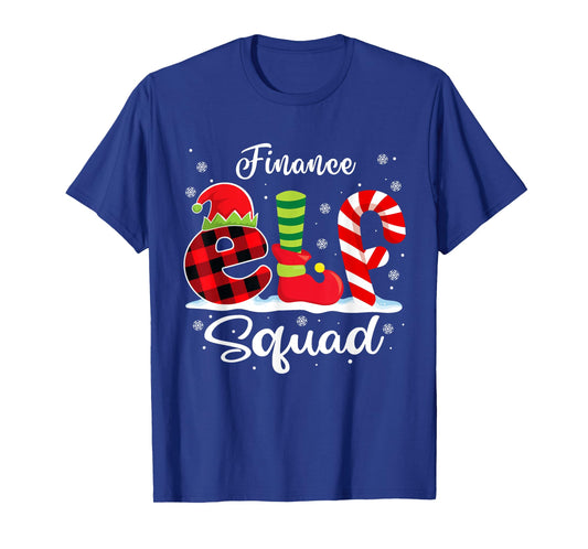 Finance Elf Squad Christmas Finance Analyst Matching T-Shirt