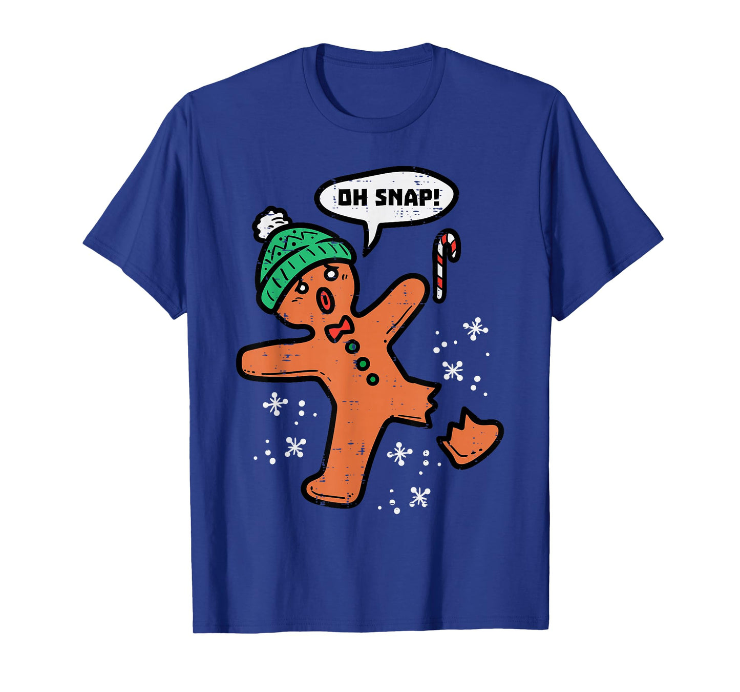 Oh Snap Gingerbread Man Funny Christmas Xmas Men Women Kids T-Shirt