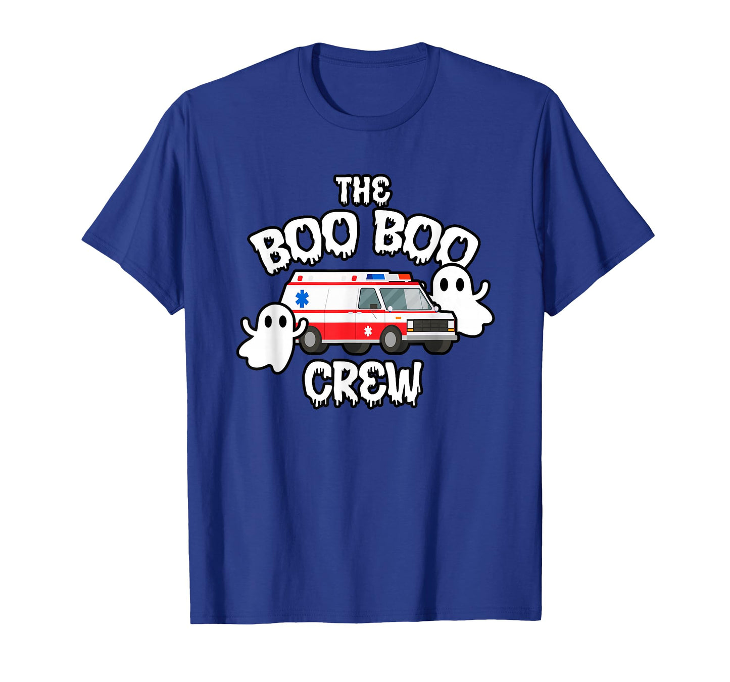 EMT Paramedic EMS Boo Boo Crew Ambulance Ghost Halloween T-Shirt