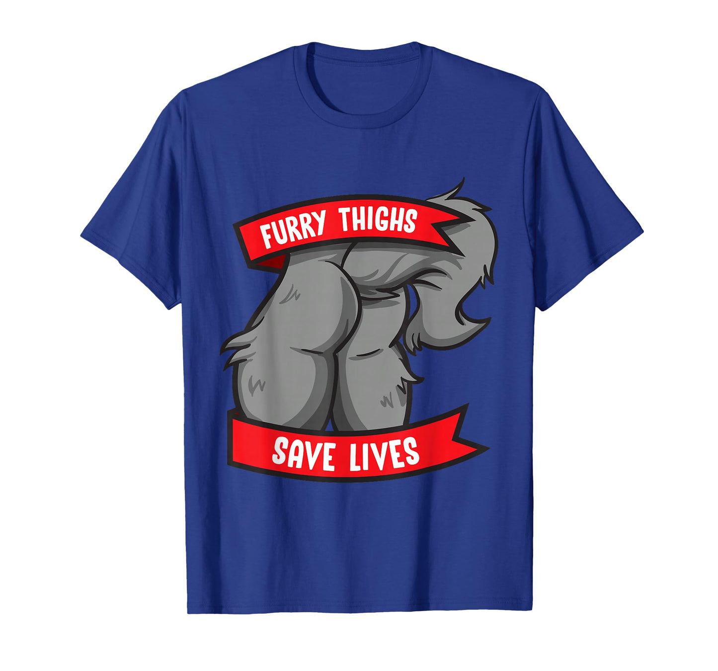 Wolf Furry Thighs Save Lives Proud Furry Pride Fandom T-Shirt