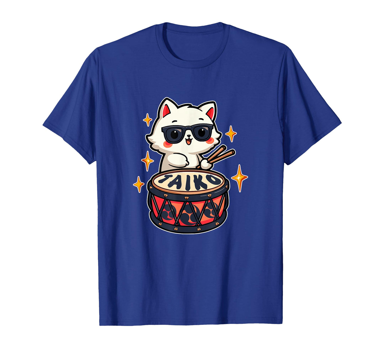 Cute Kawaii Taiko Drummer Cat T-Shirt
