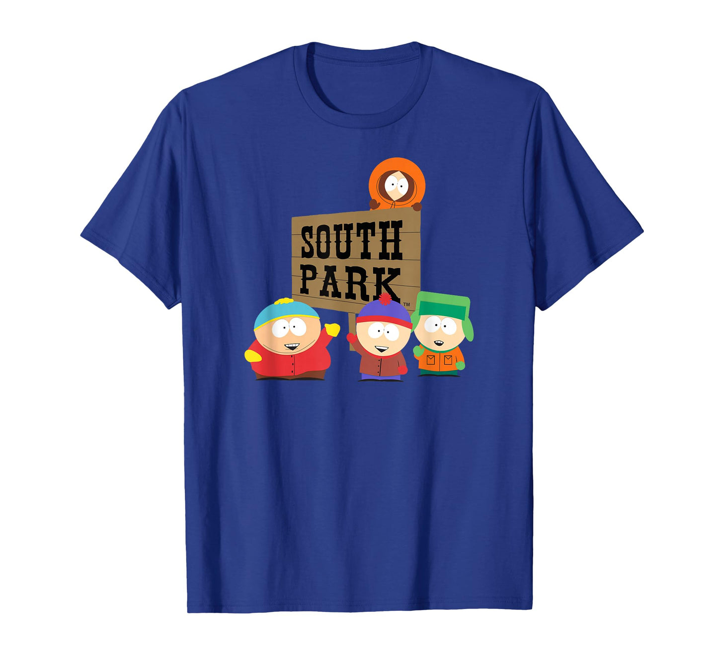 South Park Gang with Sign T-Shirt