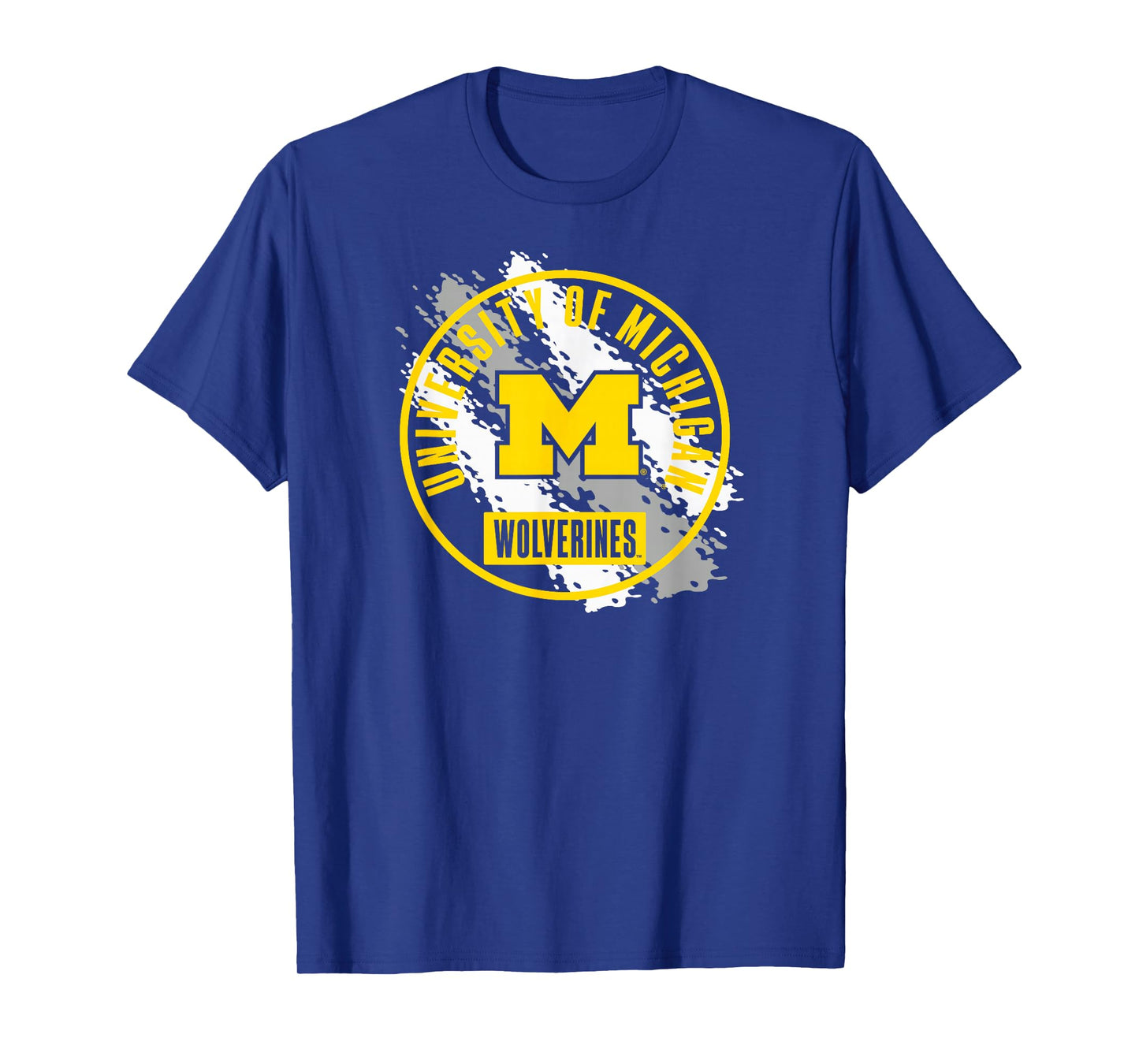 Michigan Wolverines Retro Paint Navy Officially Licensed T-Shirt