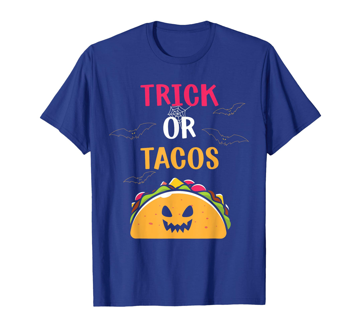 Trick or Tacos funny Halloween Mexican Food Men Women Kids T-Shirt