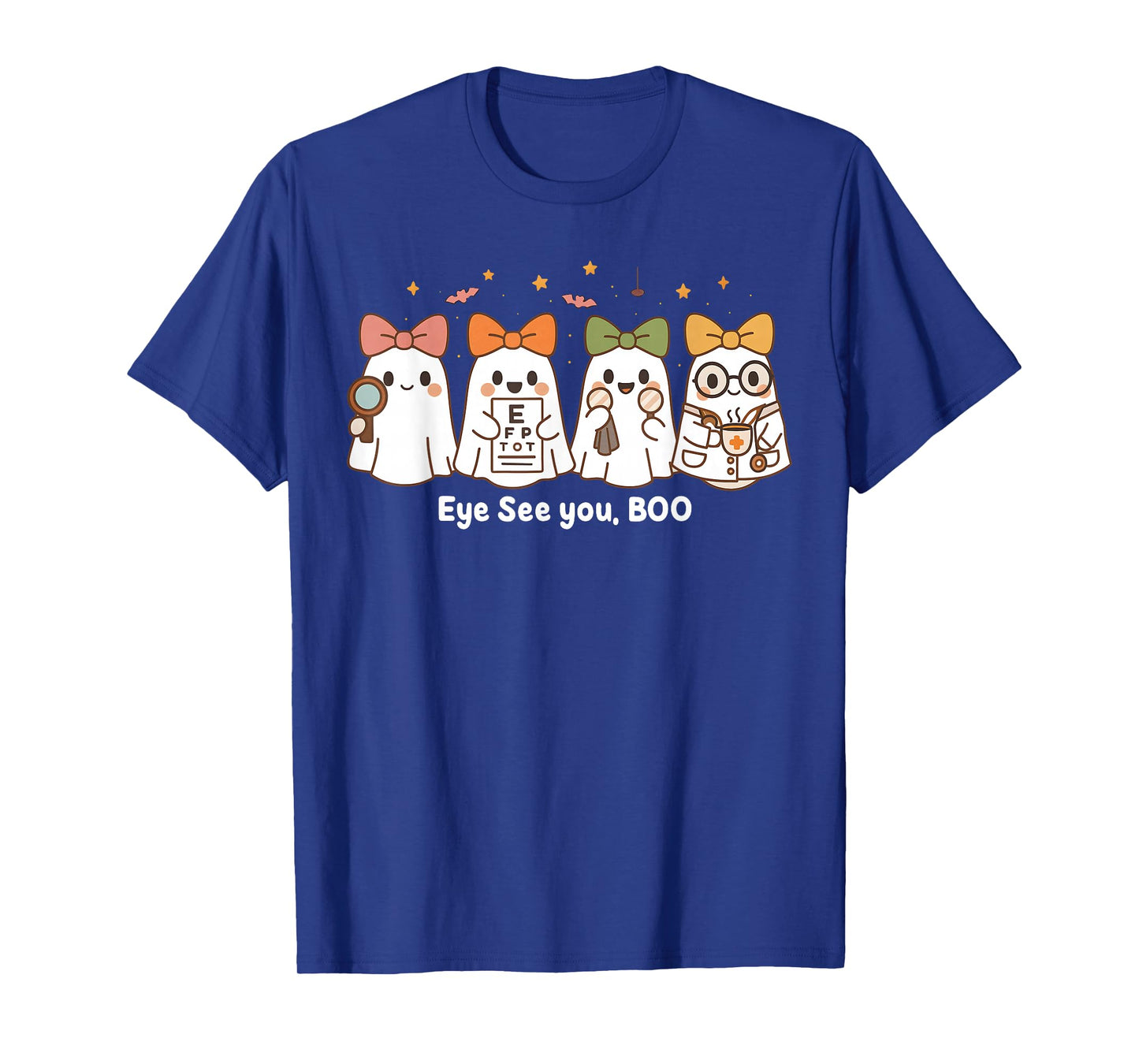Cute Ghost Optometry Halloween, Eye Doctor, Eye See You, Boo T-Shirt