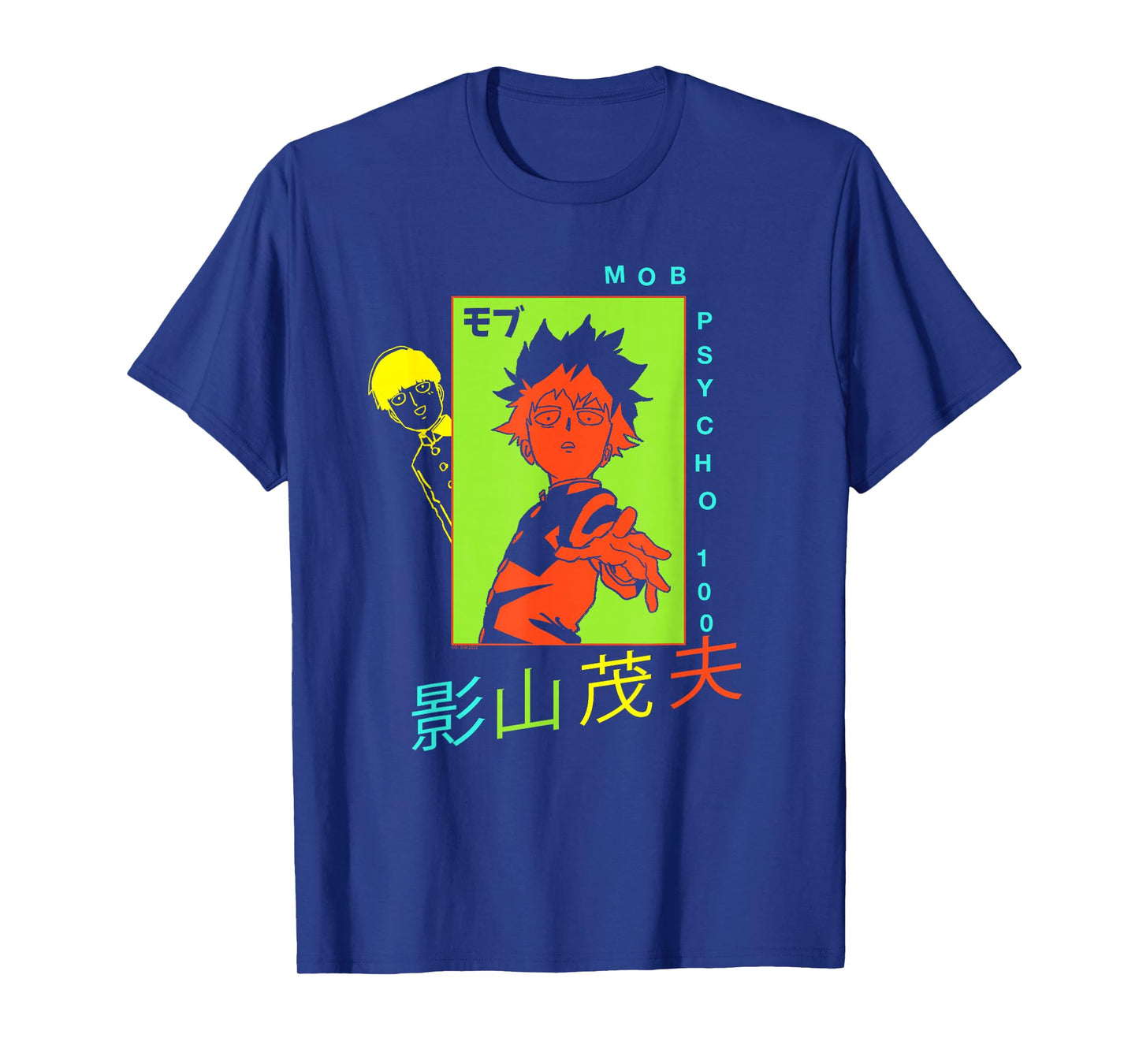 Mob Psycho 100 Neon Colors Collage Anime T-Shirt