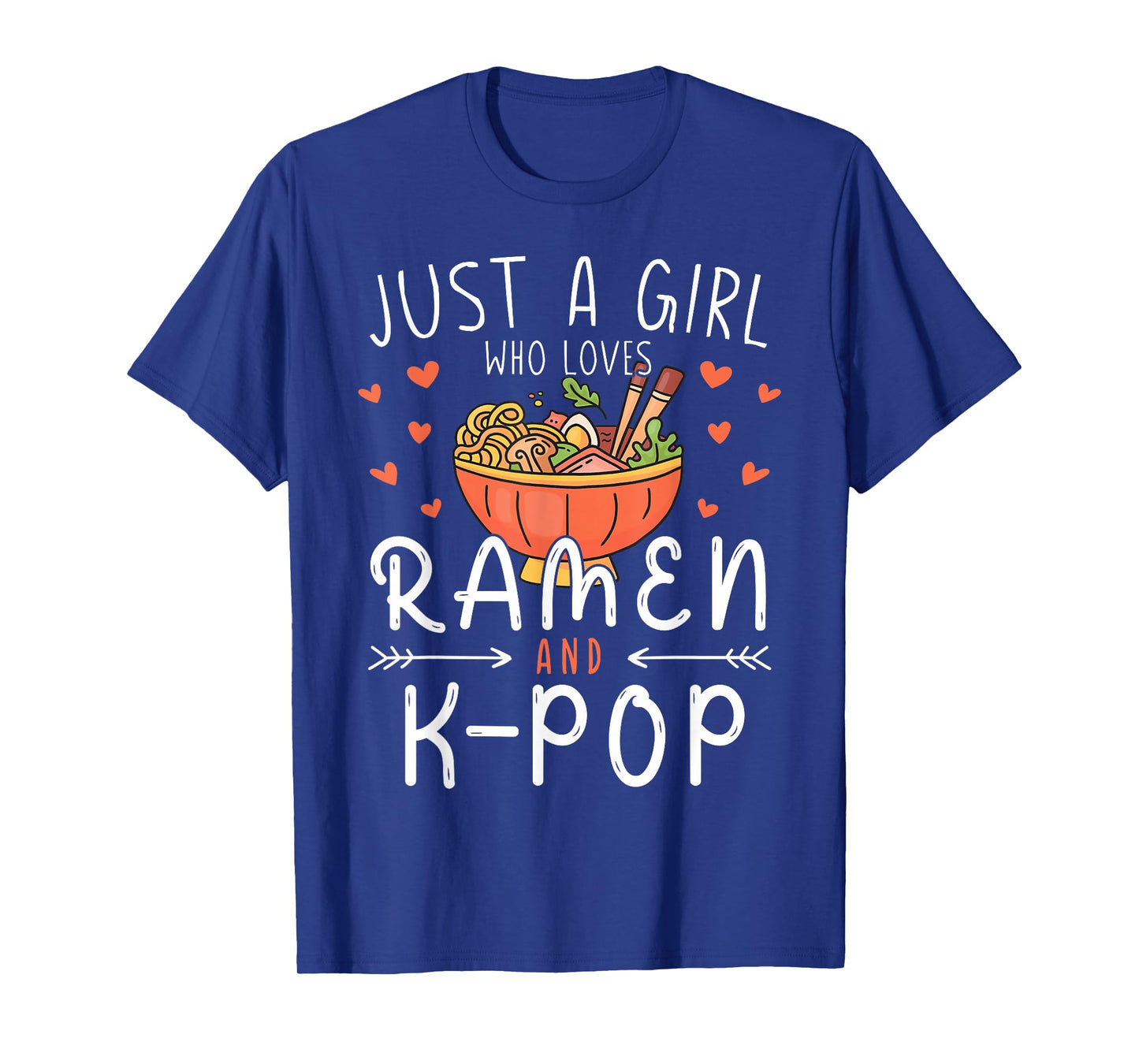 Just A Girl Who Loves Ramen and K-Pop Korean Anime Lover T-Shirt