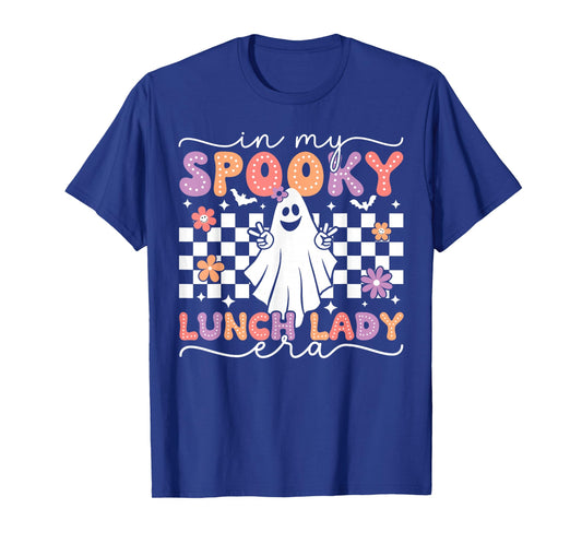 In My Spooky Lunch Lady Era Retro Spooky Ghost Halloween T-Shirt